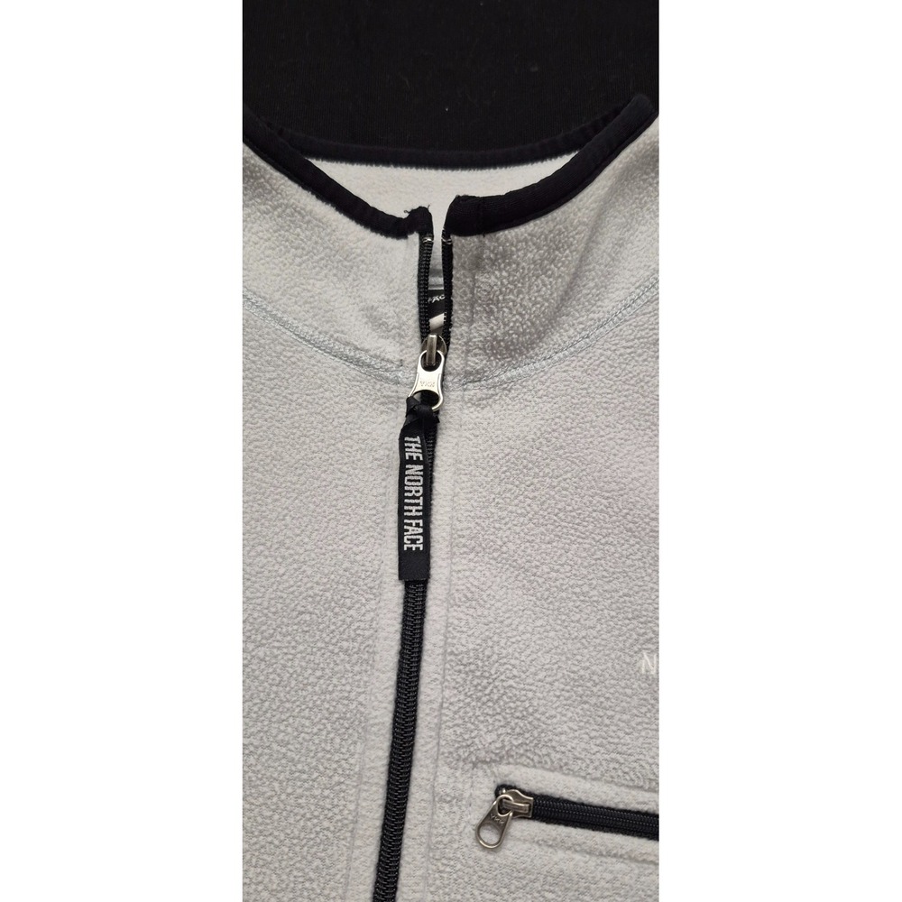 The North Face Polartec men's‎ gray/black 1/4 zip fleece pullover jacket sz. M - Picture 4 of 14